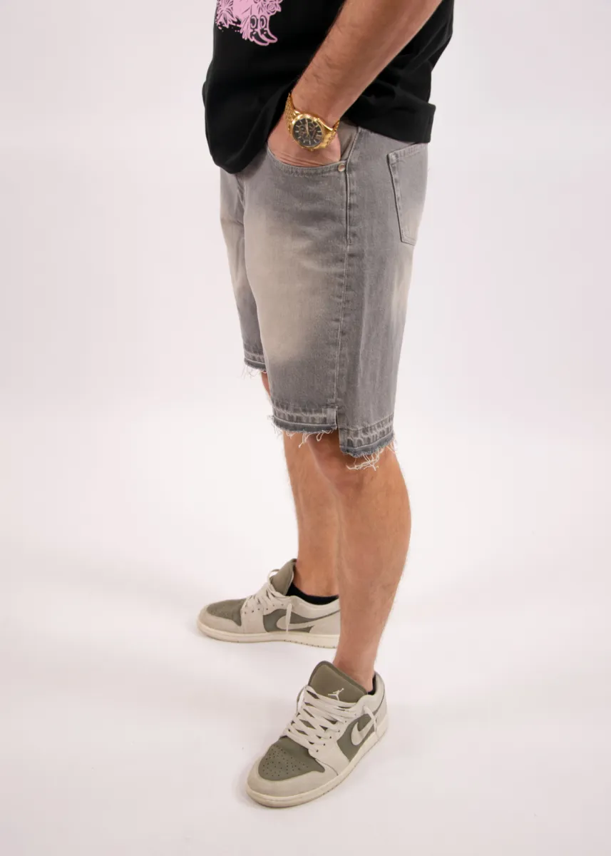 Croyez cd2 Stepped Hem shorts dark grey