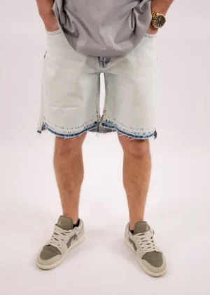 Croyez cd2 Stepped Hem shorts light blue
