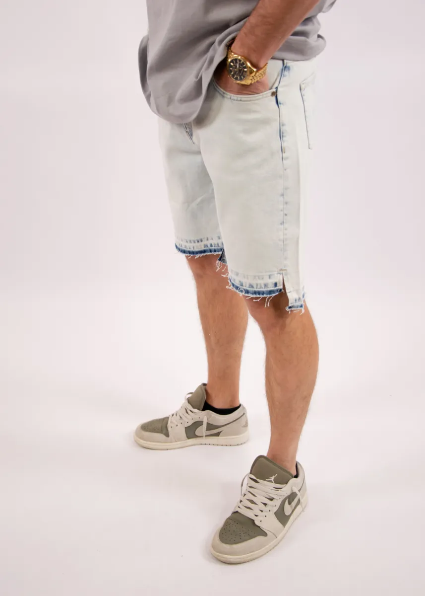 Croyez cd2 Stepped Hem shorts light blue