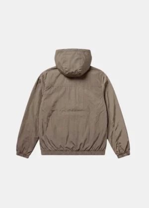 Croyez crinkle patch jacket washed brown