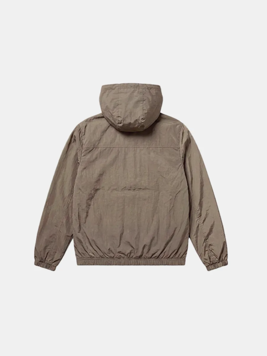 Croyez crinkle patch jacket washed brown