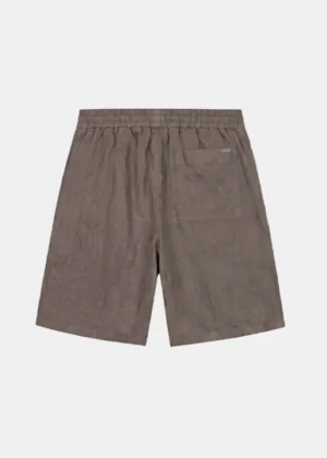 Croyez crinkle patch shorts washed brown
