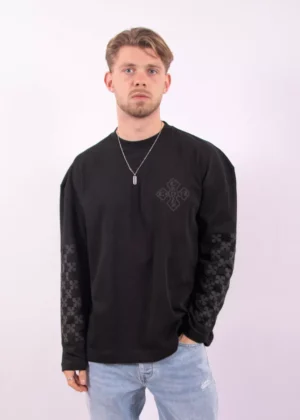 Croyez cross longsleeve vintage black