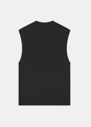 Croyez cutout heart sleeveless t-shi black