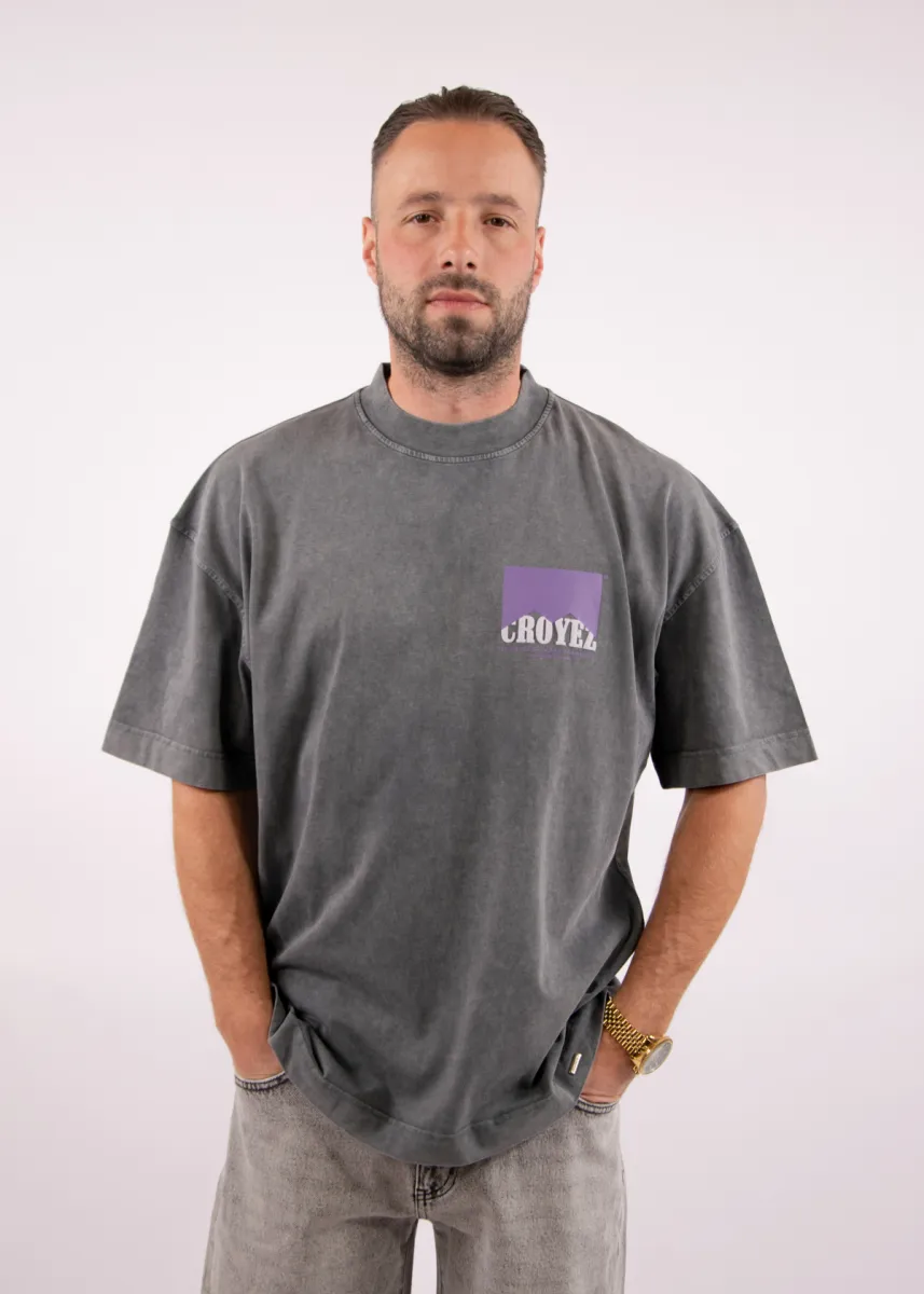 Croyez entrepreneur t-shirt acid wash