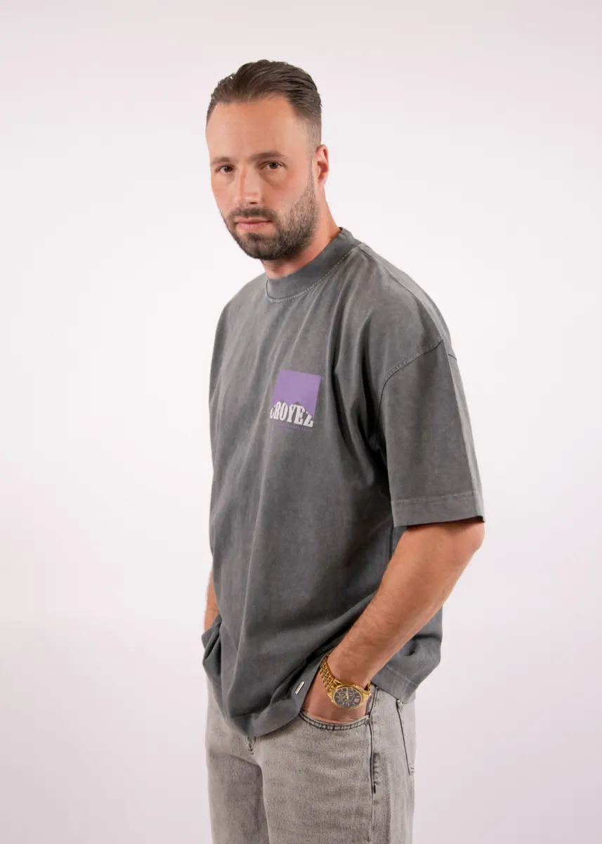 Croyez entrepreneur t-shirt acid wash