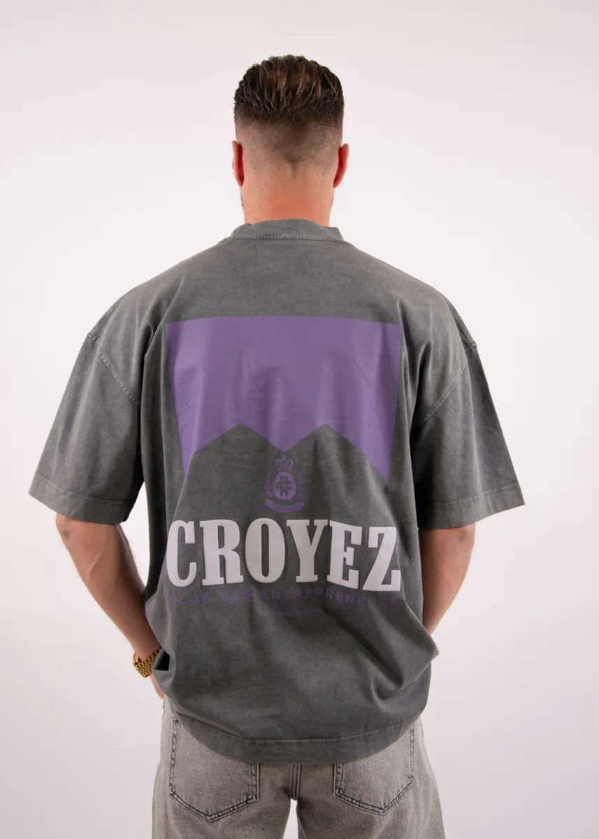 Croyez entrepreneur t-shirt acid wash