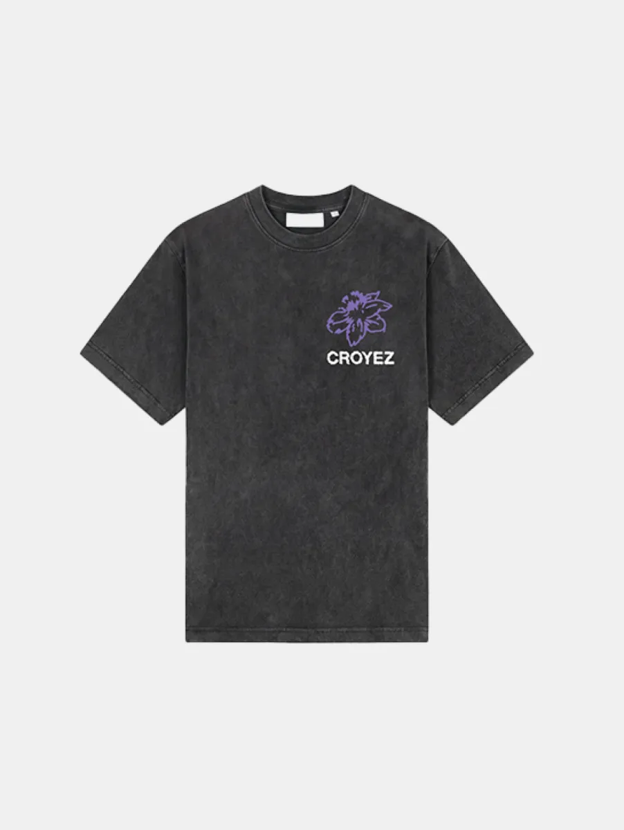 Croyez gardener t-shirt acid wash