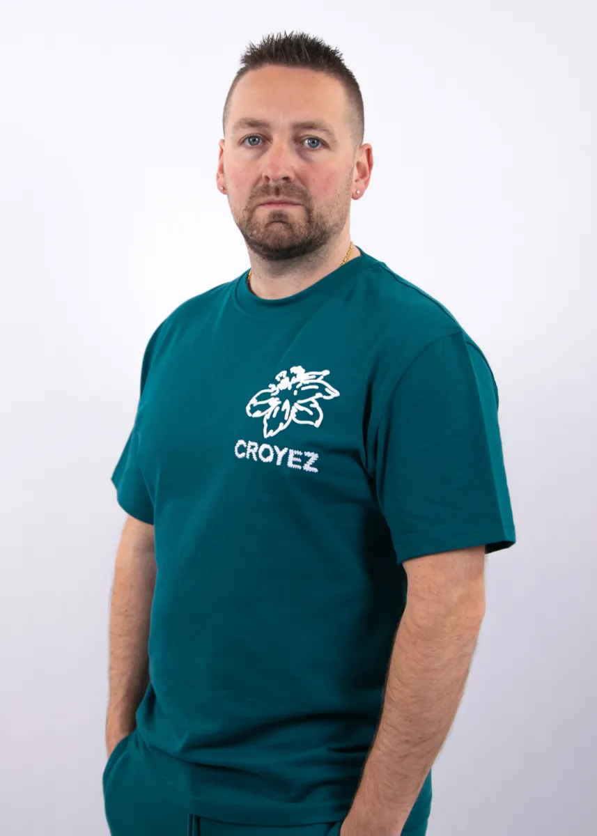 Croyez gardener t-shirt dark teal