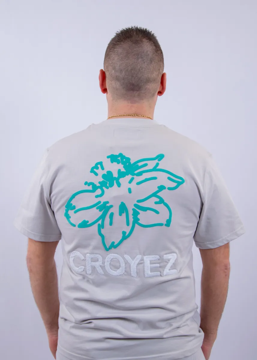 Croyez gardener t-shirt light grey