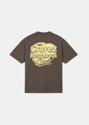 Croyez heartbreak club t-shirt washed brown