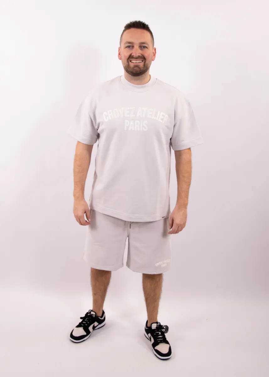 Croyez heavyweight atelier short light grey