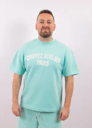 Croyez heavyweight atelier t-shirt tiffany blue