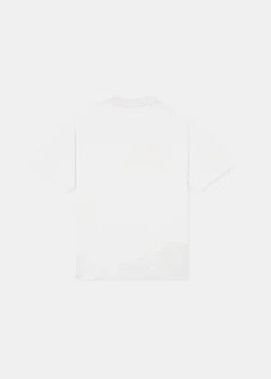 Croyez initial flowers t-shirt light grey