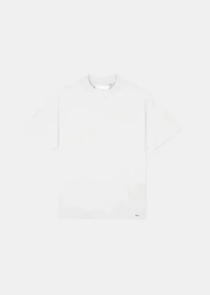 Croyez initial flowers t-shirt light grey