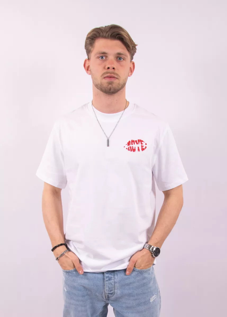 Croyez lips t-shirt white