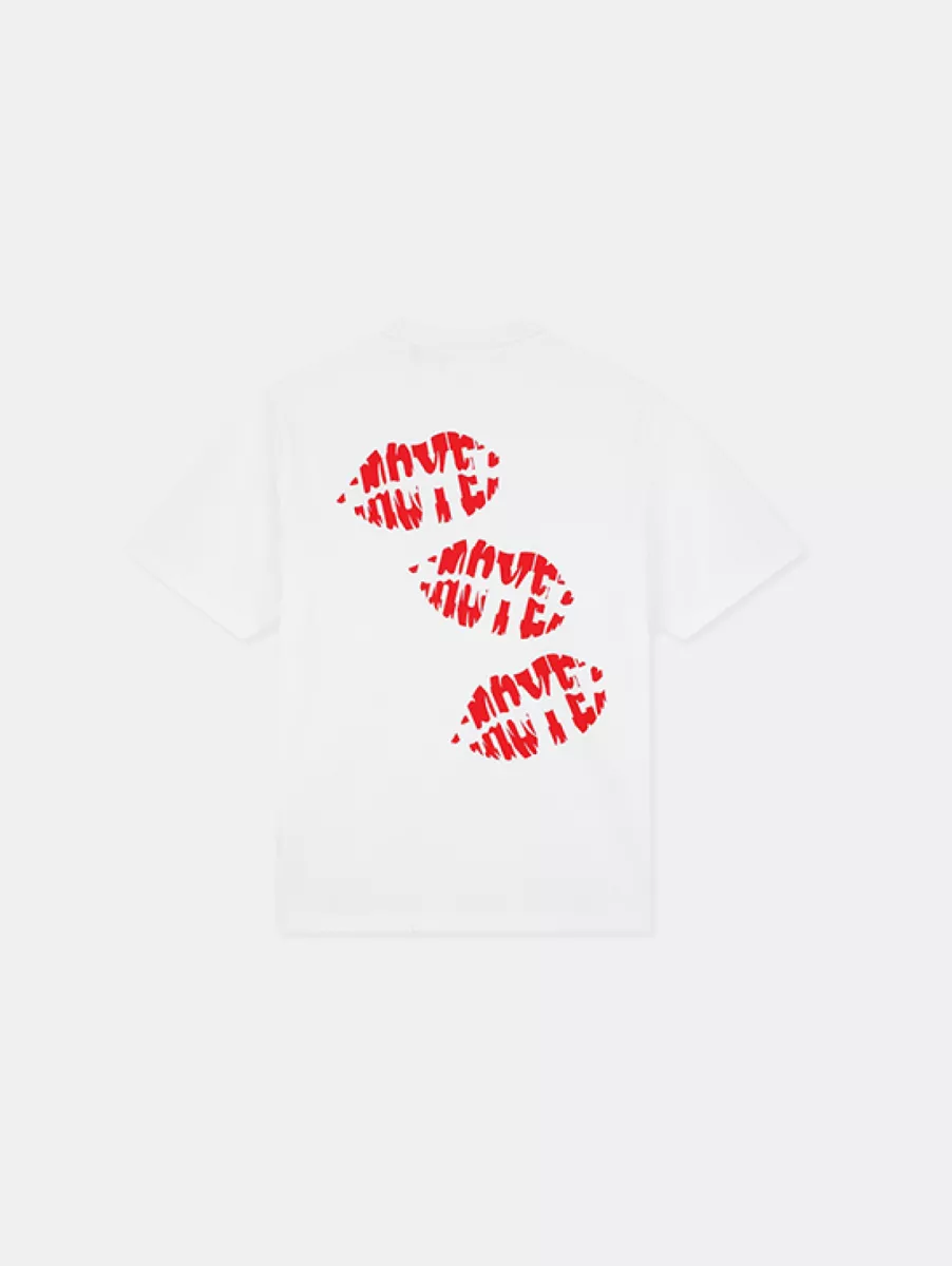 Croyez lips t-shirt white