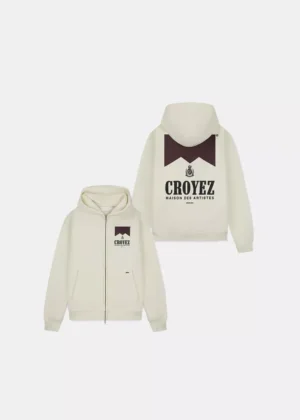Croyez maison fumes zip hoodie off-white