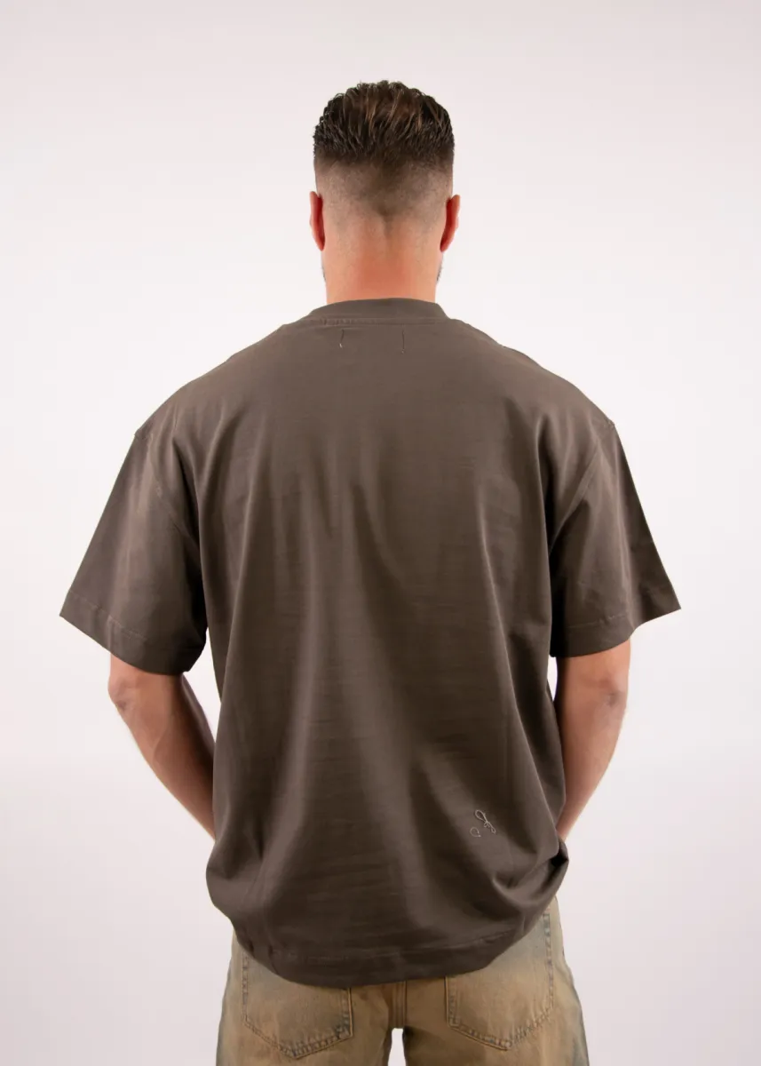 Croyez motel t-shirt washed brown