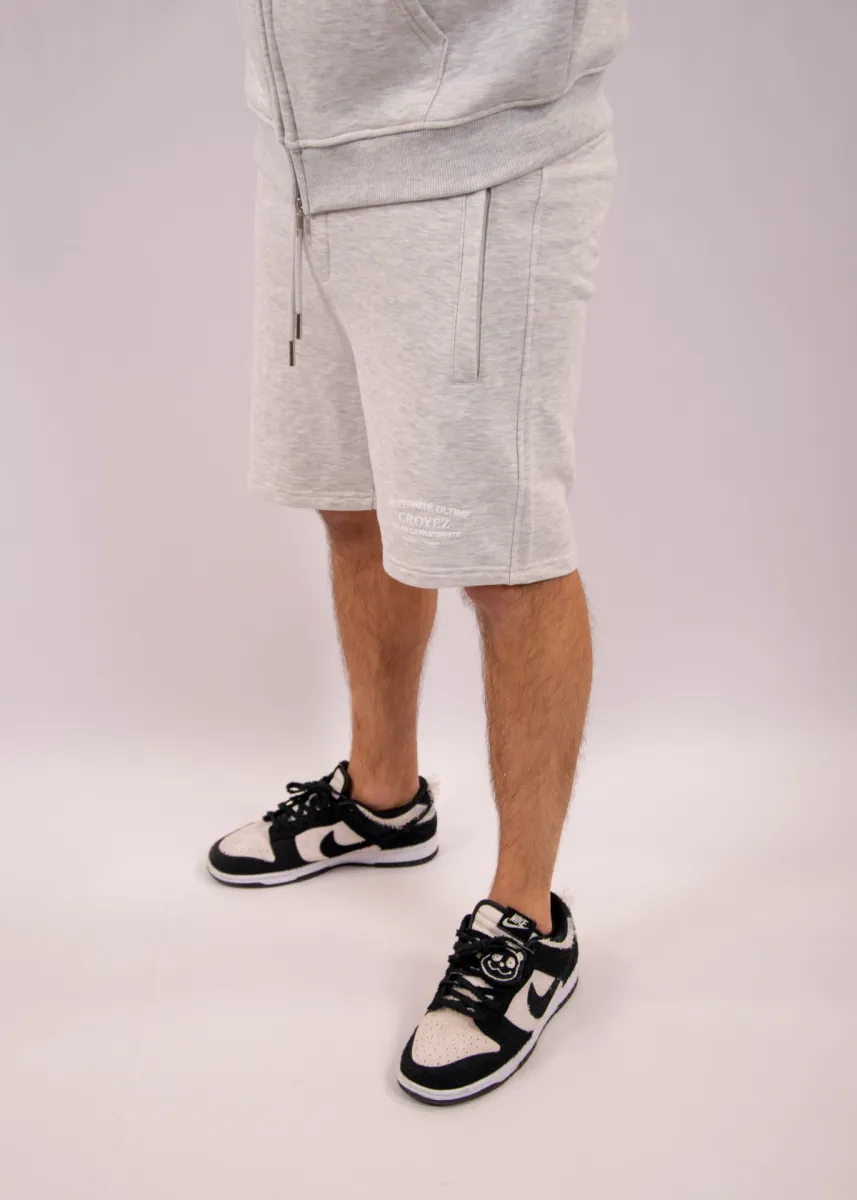Croyez original fraternite shorts grey melange