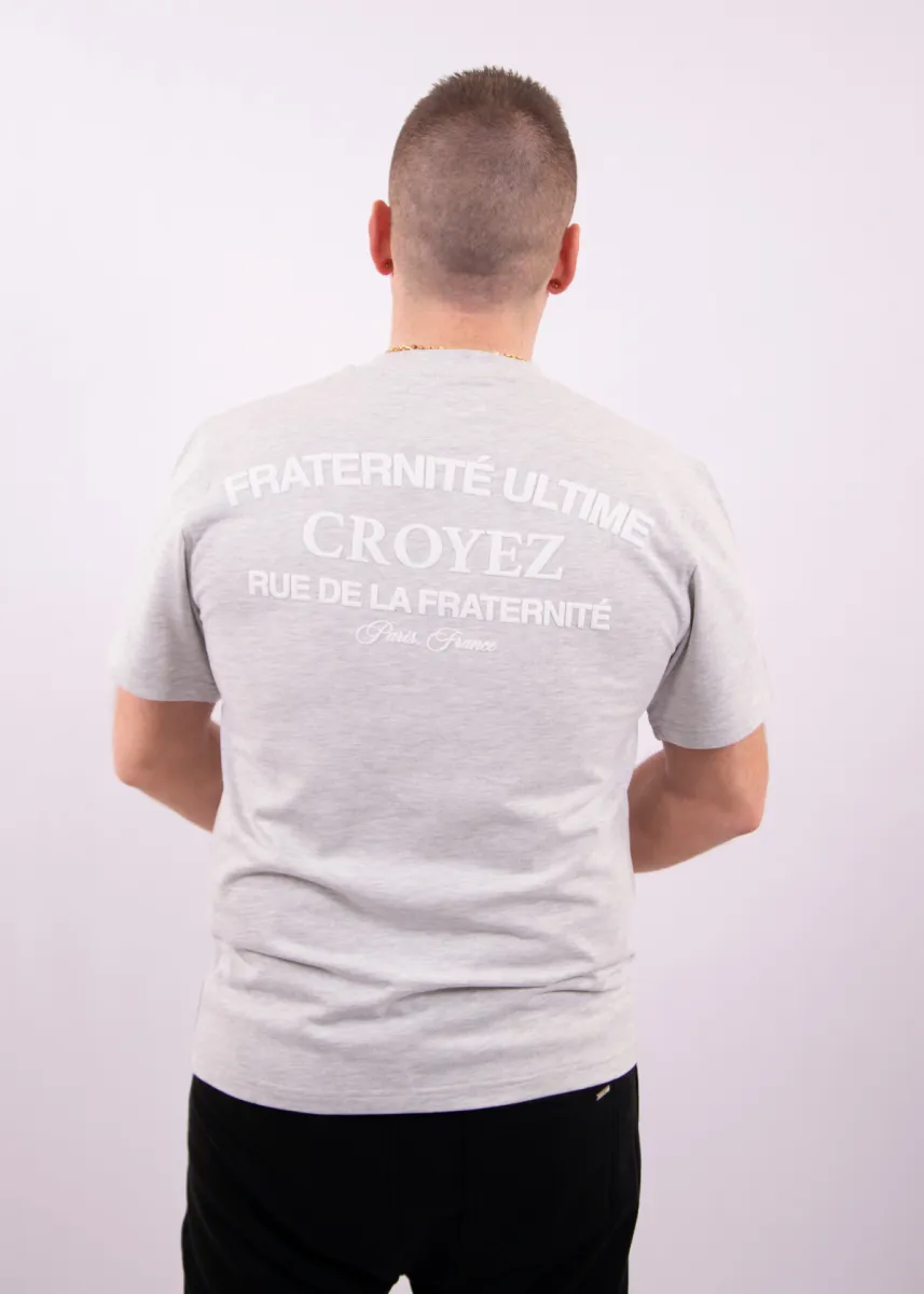 Croyez original fraternite t-shirt grey melange