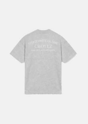 Croyez original fraternite t-shirt grey melange