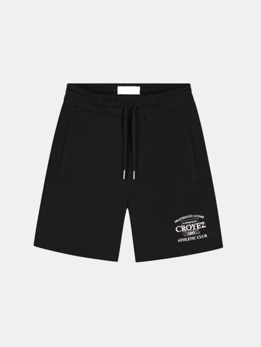 Croyez overlay fraternite shorts black