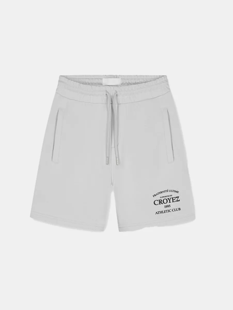 Croyez overlay fraternite shorts light grey