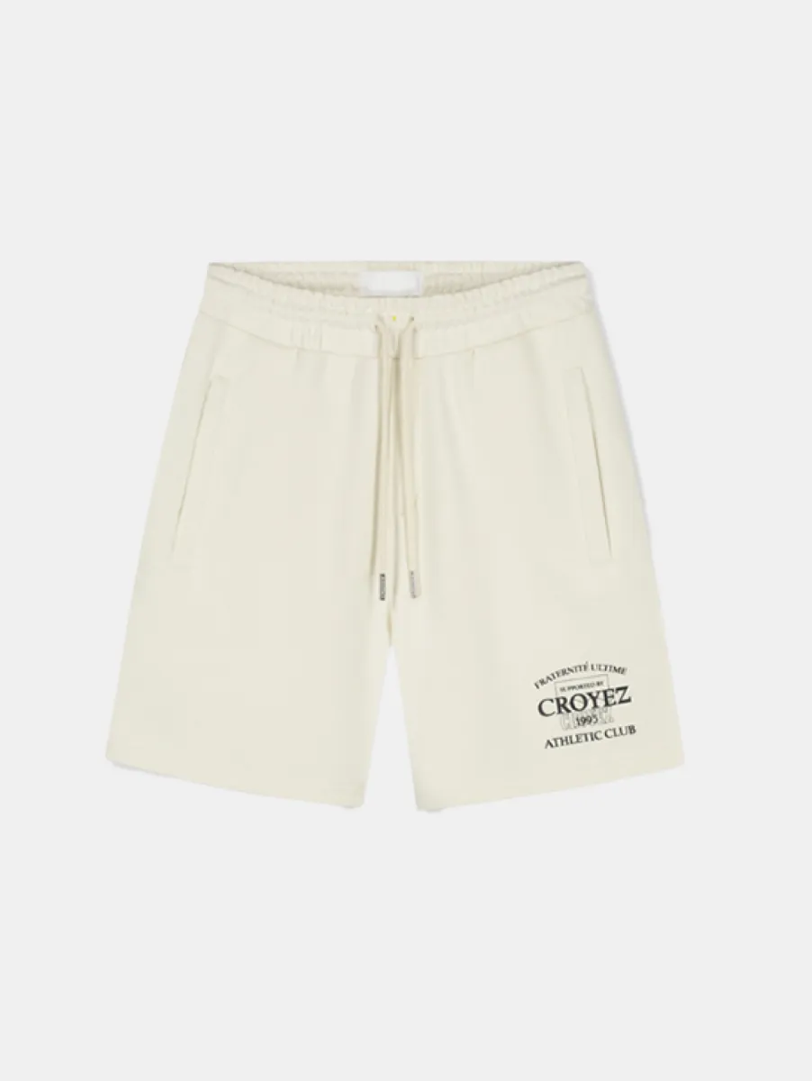 Croyez overlay fraternite shorts off-white