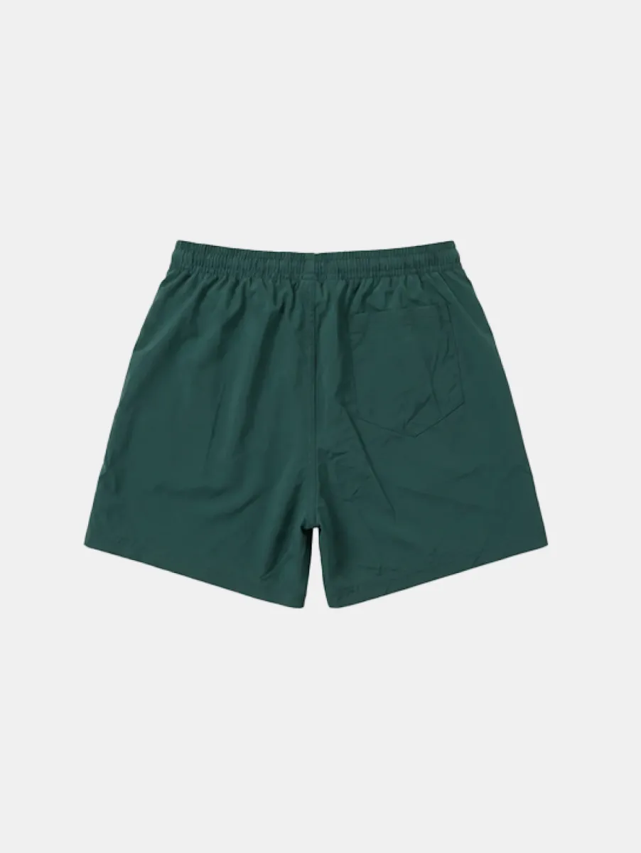 Croyez overlay fraternite swim shorts forest green