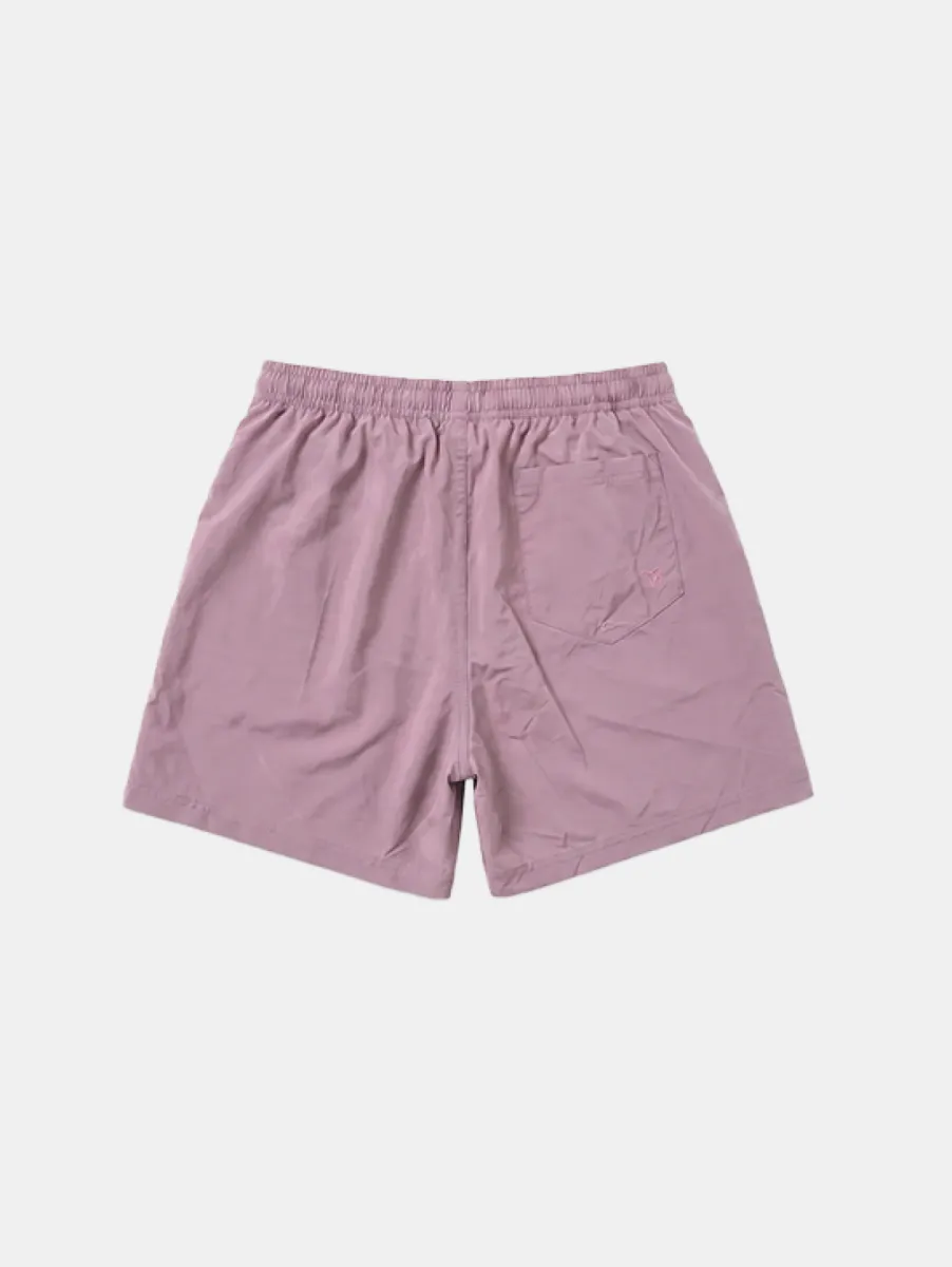 Croyez overlay fraternite swim shorts mauve