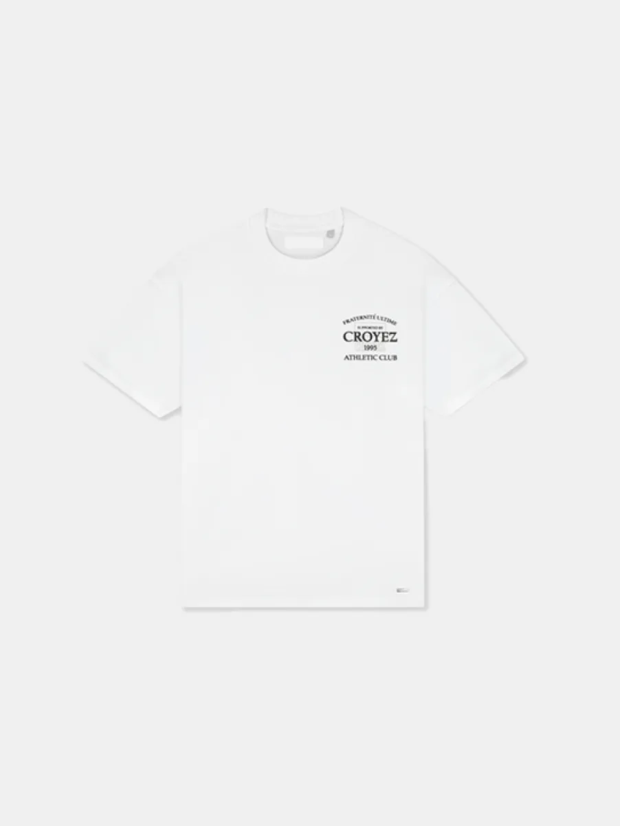 Croyez overlay fraternite t-shirt white