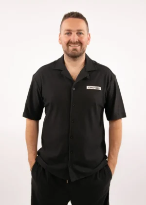 Croyez plisse shirt black