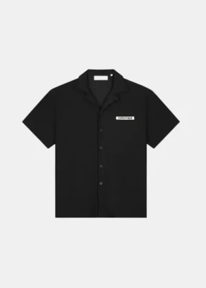 Croyez plisse shirt black