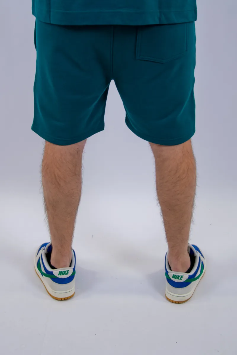 Croyez stamp shorts dark teal
