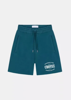 Croyez stamp shorts dark teal