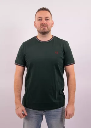 Fred Perry m1588v 85a grsrts/stkbl/oxb