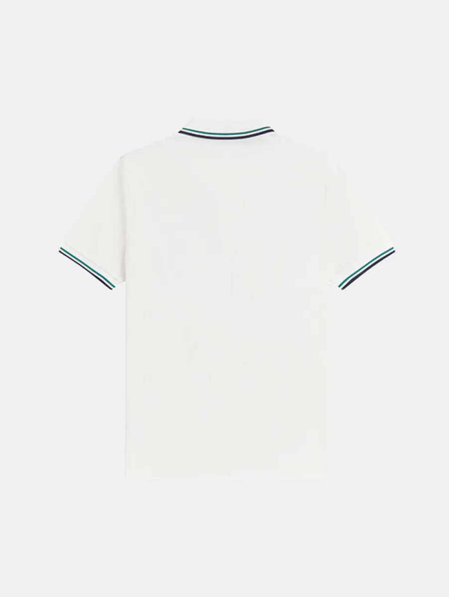 Fred Perry m3600 02c snow white/sport green/navy
