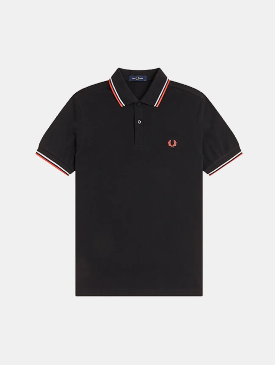 Fred Perry m3600 05c black/dusky blue/strawberry cream