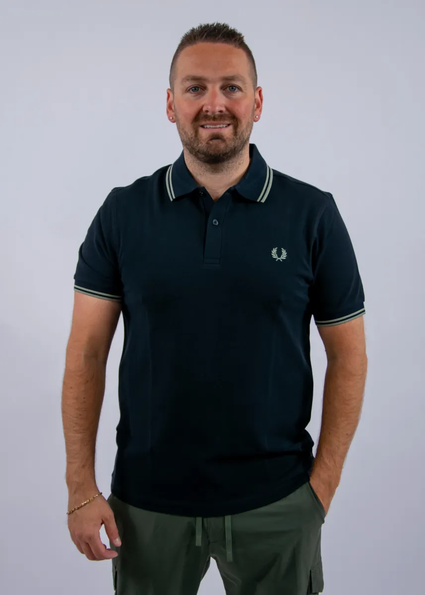 Fred Perry m3600 t73 navy/seagrass