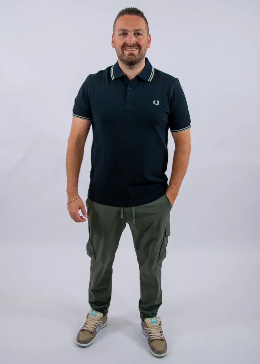 Fred Perry m3600 t73 navy/seagrass