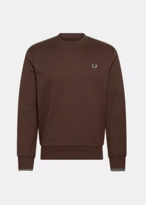 Fred Perry m7535 49a brnttbcc/stkprtb