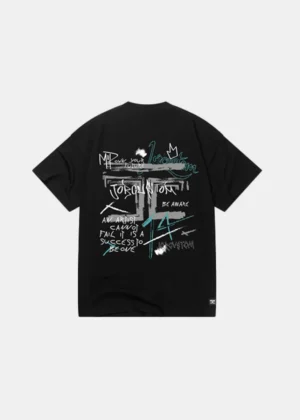 Jorcustom artist t-shirt black-black