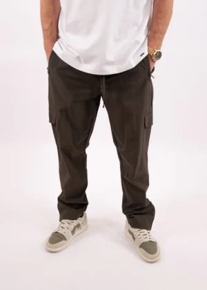Jorcustom cargo zip pants brown