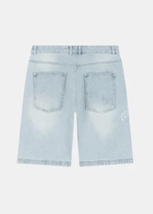 Jorcustom customsociety denim short light blue