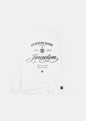 Jorcustom handscript longsleeve white