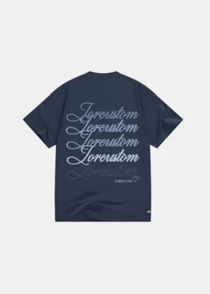 Jorcustom stitched loose fit t-shirt midnightblue