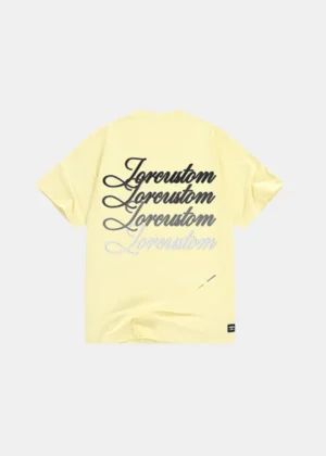 Jorcustom stitched loose fit t-shirt vintageyellow
