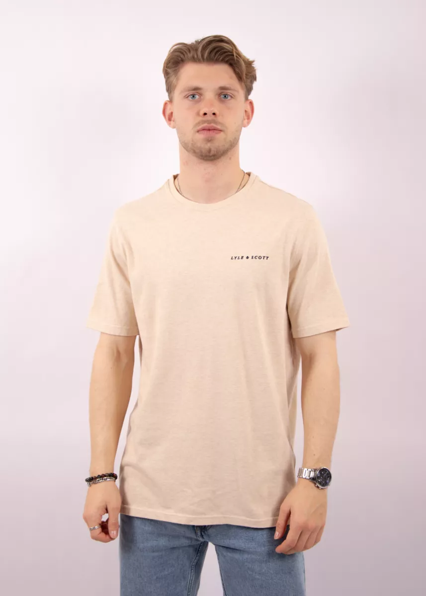 Lyle & Scott ts2300vt y147 ice cream marl