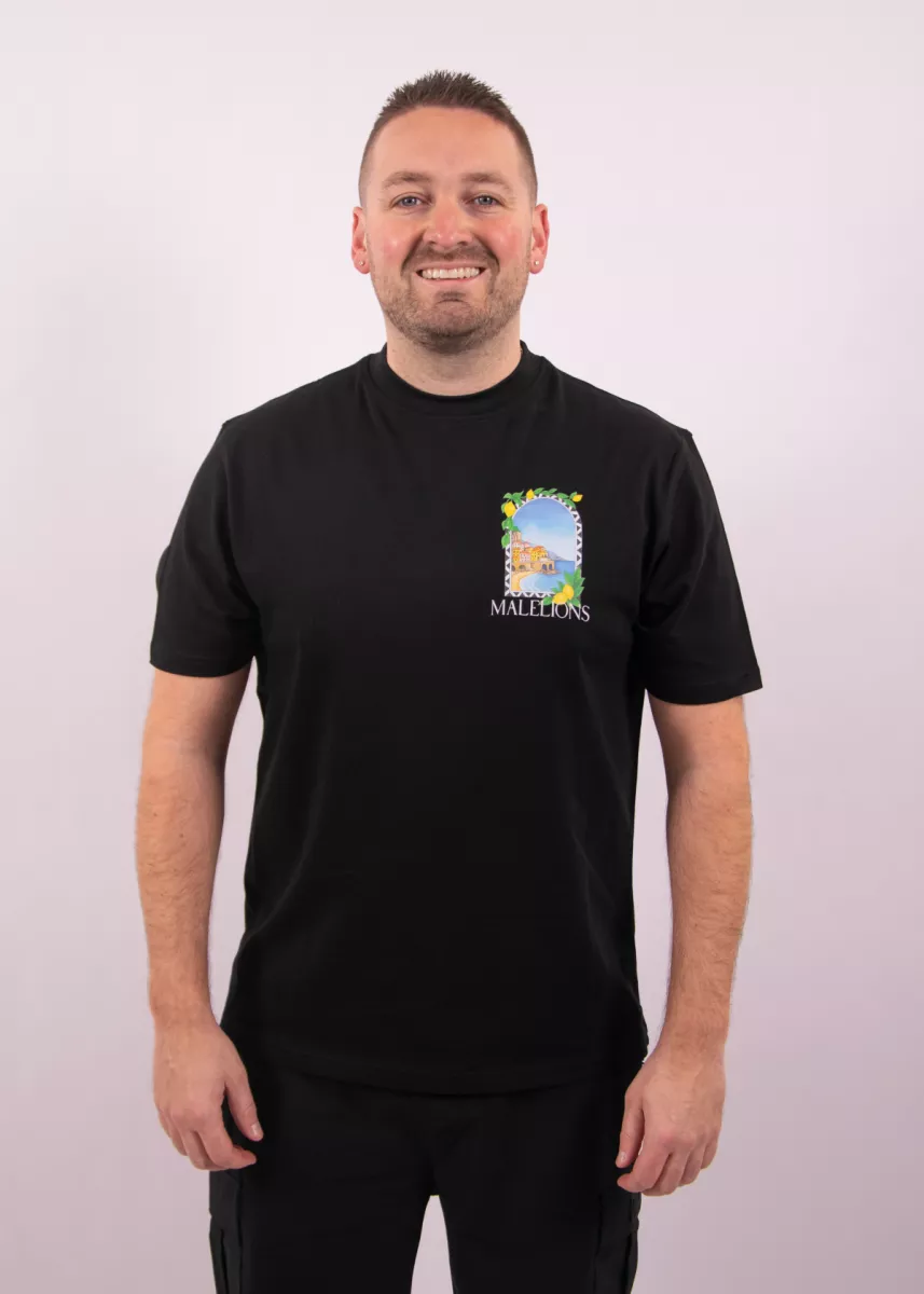 Malelions amalfi window t-shirt black